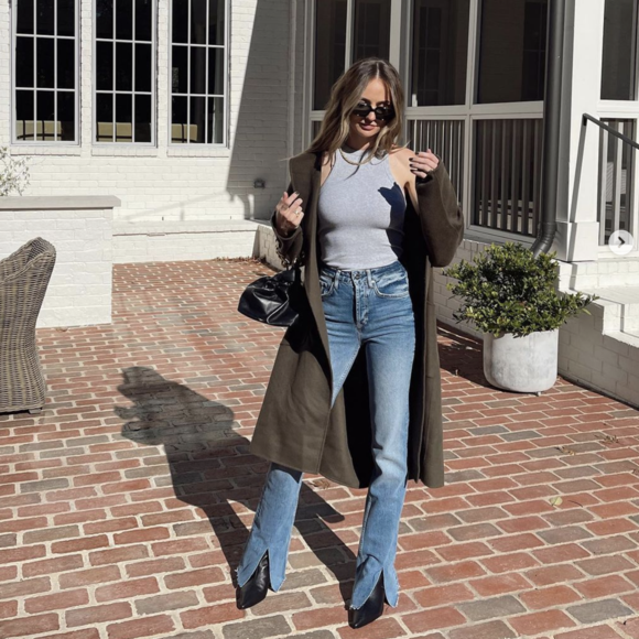 Split Hem Jeans